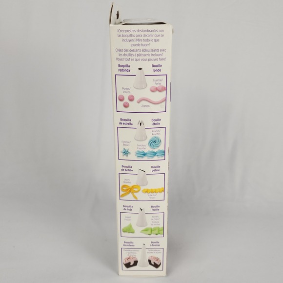 Wilton Dessert‎ Decorator Plus Cake Cookie Pastry Icing Tool 5 tips 2 Couplers - Picture 9 of 16